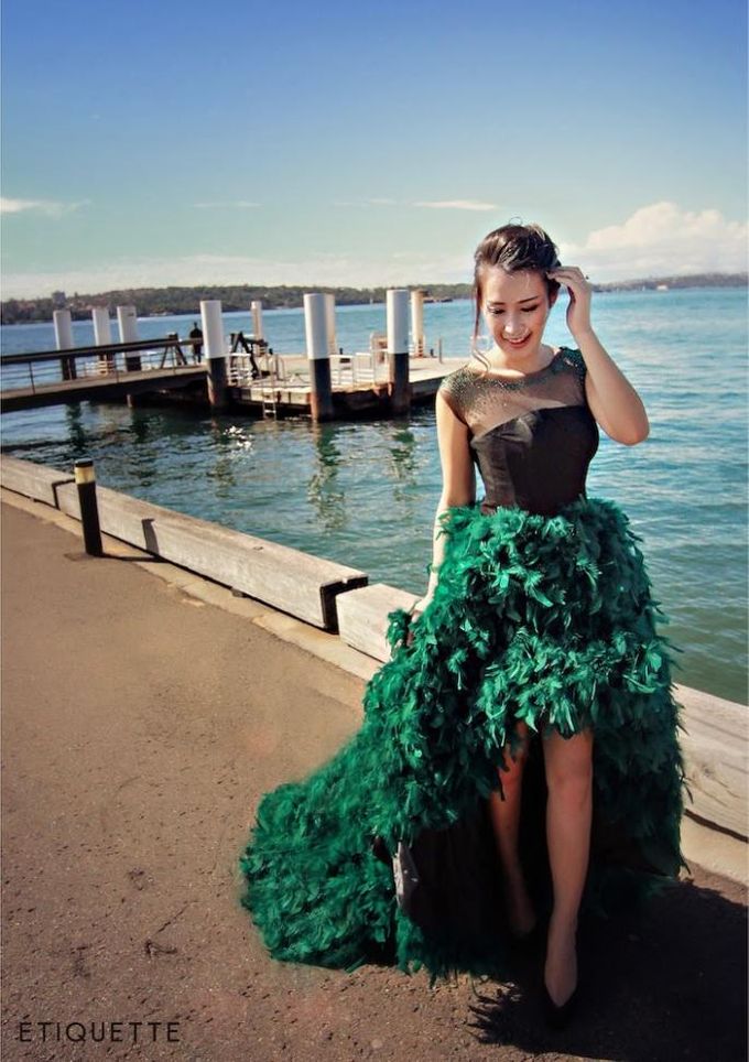 Emerald Fur Skirt Etiquette White Bridestory